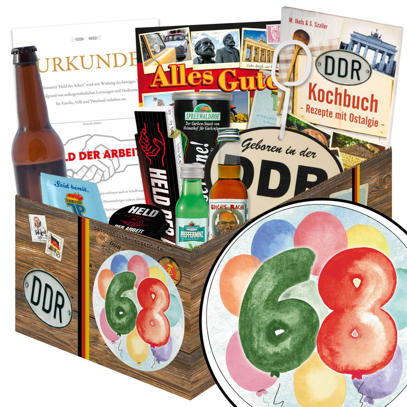 Zahl 68 - Geschenkset Ostpaket "Männer Box" - Ossiladen I Ostprodukte Versand