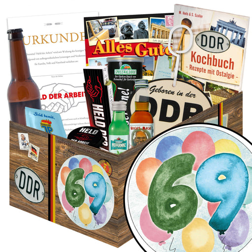 Zahl 69 - Geschenkset Ostpaket "Männer Box" - Ossiladen I Ostprodukte Versand