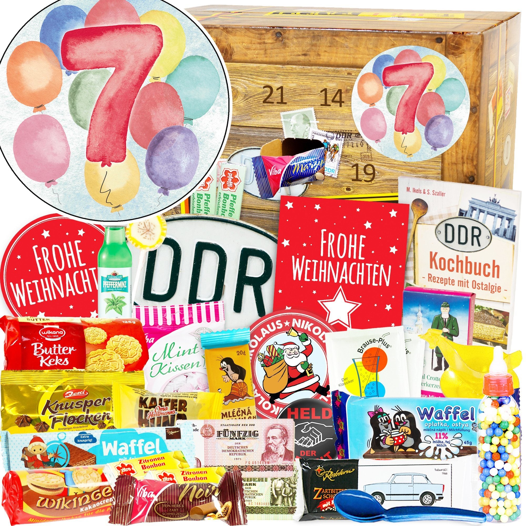 Zahl 7 - Adventskalender DDR - Ossiladen I Ostprodukte Versand