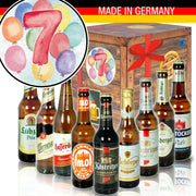 Zahl 7 - Geschenkbox "Ostbiere" 9er Set - Ossiladen I Ostprodukte Versand