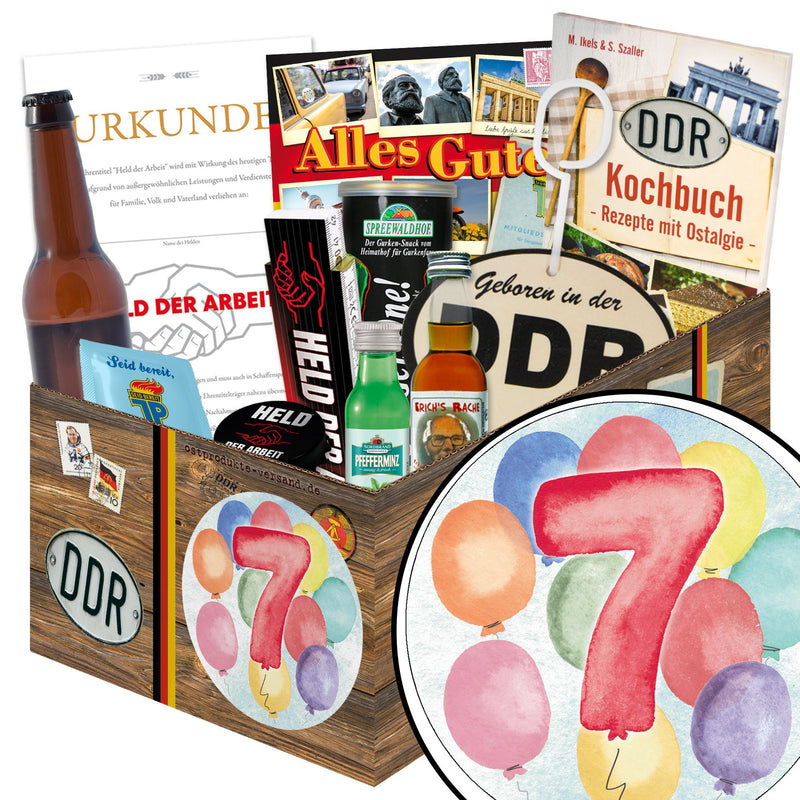 Zahl 7 - Geschenkset Ostpaket "Männer Box" - Ossiladen I Ostprodukte Versand