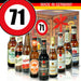 Zahl 71 - Bier Geschenk Set "Ostbiere" 9er Set - Ossiladen I Ostprodukte Versand