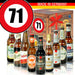 Zahl 71 - Bier Geschenk Set "Ostbiere" 9er Set - Ossiladen I Ostprodukte Versand
