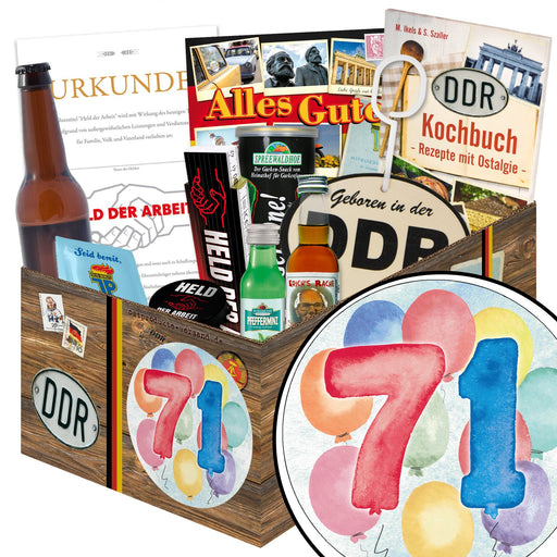 Zahl 71 - Geschenkset Ostpaket "Männer Box" - Ossiladen I Ostprodukte Versand