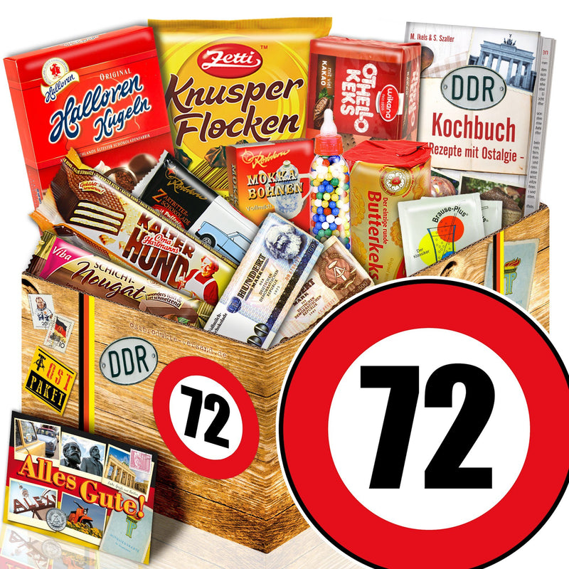 Zahl 72 - Süßigkeiten Set DDR L - Ossiladen I Ostprodukte Versand
