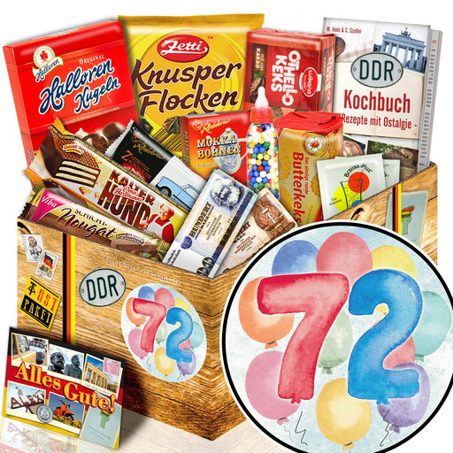 Zahl 72 - Süßigkeiten Set DDR L - Ossiladen I Ostprodukte Versand
