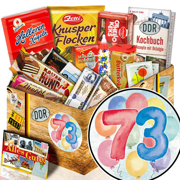 Zahl 73 - Süßigkeiten Set DDR L - Ossiladen I Ostprodukte Versand