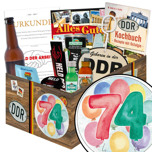 Zahl 74 - Geschenkset Ostpaket "Männer Box" - Ossiladen I Ostprodukte Versand