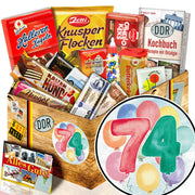 Zahl 74 - Süßigkeiten Set DDR L - Ossiladen I Ostprodukte Versand