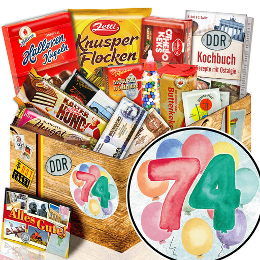 Zahl 74 - Süßigkeiten Set DDR L - Ossiladen I Ostprodukte Versand