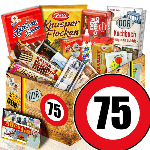Zahl 75 - Süßigkeiten Set DDR L - Ossiladen I Ostprodukte Versand