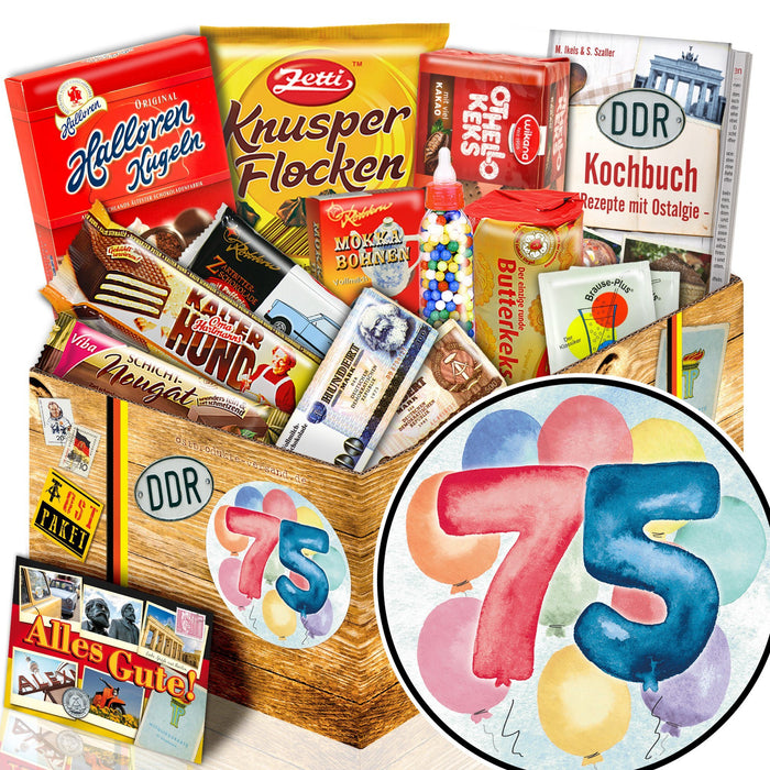 Zahl 75 - Süßigkeiten Set DDR L - Ossiladen I Ostprodukte Versand