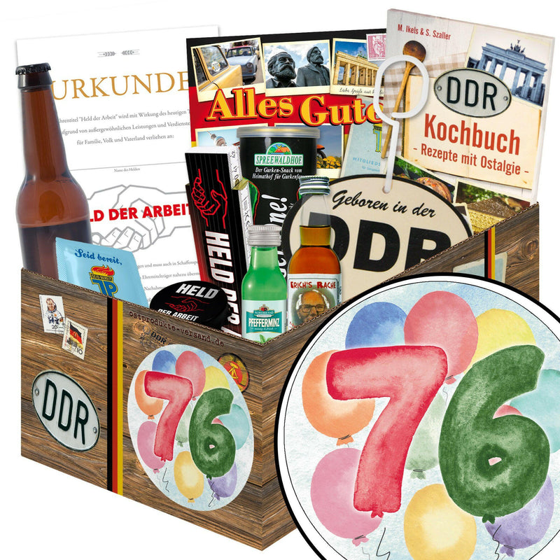 Zahl 76 - Geschenkset Ostpaket "Männer Box" - Ossiladen I Ostprodukte Versand