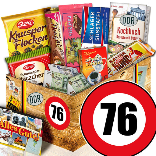 Zahl 76 - Geschenkset Ostpaket "Schokoladenbox M" - Ossiladen I Ostprodukte Versand