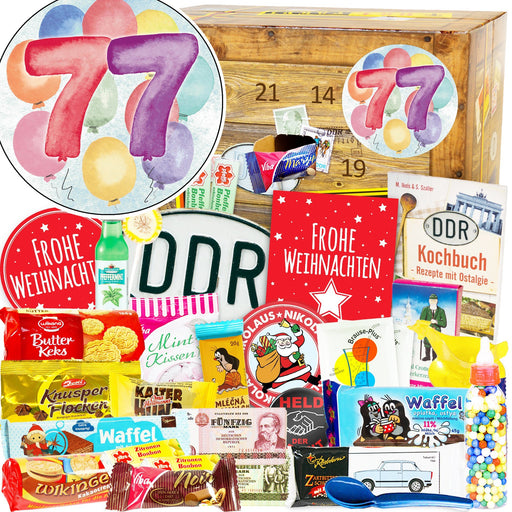 Zahl 77 - Adventskalender DDR - Ossiladen I Ostprodukte Versand