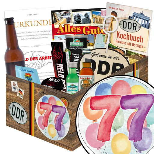 Zahl 77 - Geschenkset Ostpaket "Männer Box" - Ossiladen I Ostprodukte Versand
