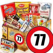 Zahl 77 - Süßigkeiten Set DDR L - Ossiladen I Ostprodukte Versand