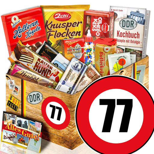 Zahl 77 - Süßigkeiten Set DDR L - Ossiladen I Ostprodukte Versand