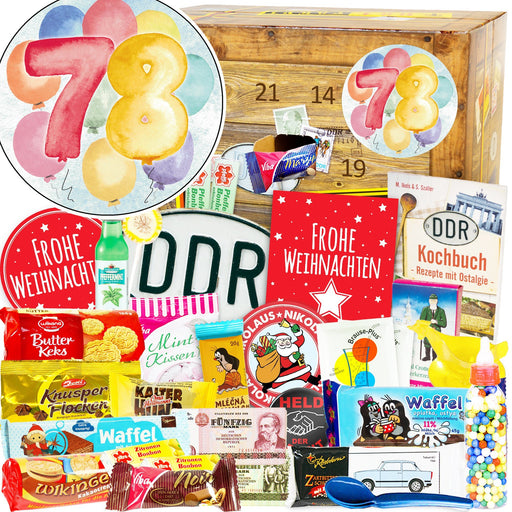 Zahl 78 - Adventskalender DDR - Ossiladen I Ostprodukte Versand