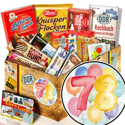 Zahl 78 - Süßigkeiten Set DDR L - Ossiladen I Ostprodukte Versand