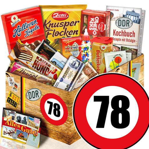 Zahl 78 - Süßigkeiten Set DDR L - Ossiladen I Ostprodukte Versand