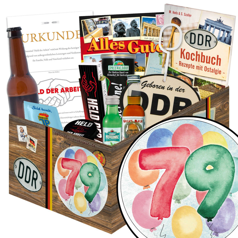 Zahl 79 - Geschenkset Ostpaket "Männer Box" - Ossiladen I Ostprodukte Versand
