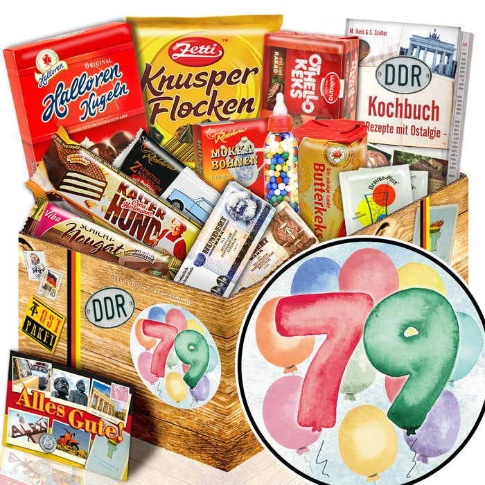 Zahl 79 - Süßigkeiten Set DDR L - Ossiladen I Ostprodukte Versand