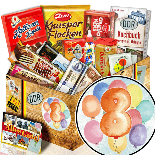 Zahl 8 - Süßigkeiten Set DDR L - Ossiladen I Ostprodukte Versand