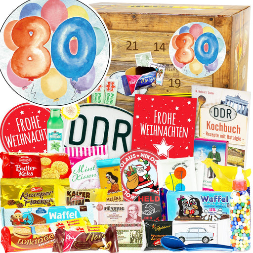 Zahl 80 - Adventskalender DDR - Ossiladen I Ostprodukte Versand