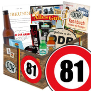 Zahl 81 - Geschenkset Ostpaket "Männer Box" - Ossiladen I Ostprodukte Versand
