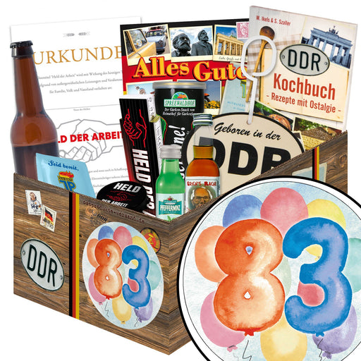 Zahl 83 - Geschenkset Ostpaket "Männer Box" - Ossiladen I Ostprodukte Versand