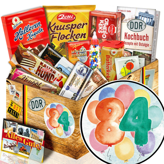 Zahl 84 - Süßigkeiten Set DDR L - Ossiladen I Ostprodukte Versand