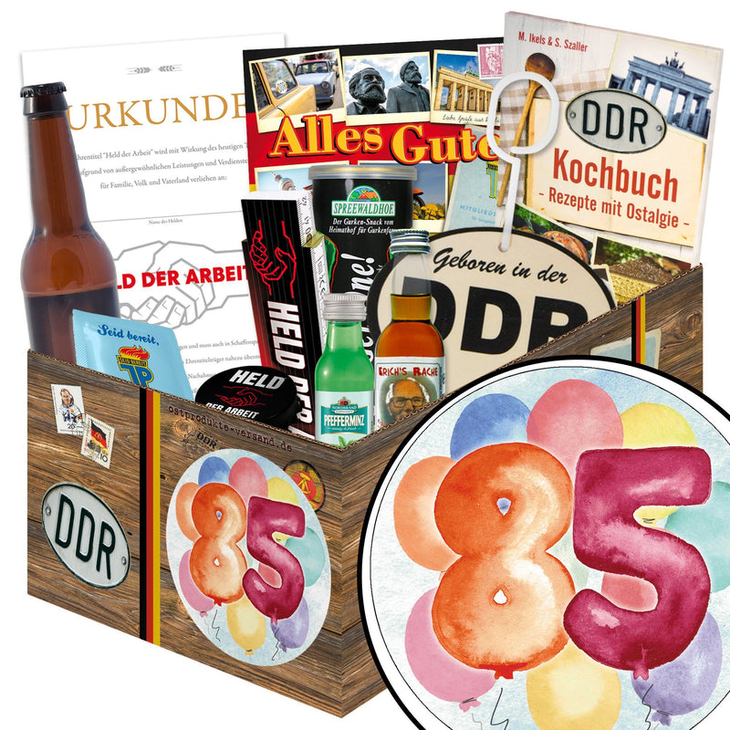 Zahl 85 - Geschenkset Ostpaket "Männer Box" - Ossiladen I Ostprodukte Versand