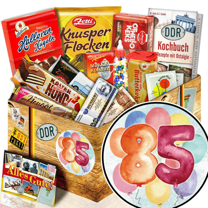Zahl 85 - Süßigkeiten Set DDR L - Ossiladen I Ostprodukte Versand