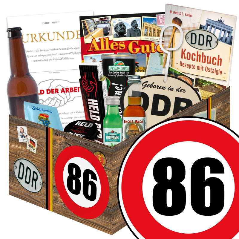 Zahl 86 - Geschenkset Ostpaket "Männer Box" - Ossiladen I Ostprodukte Versand