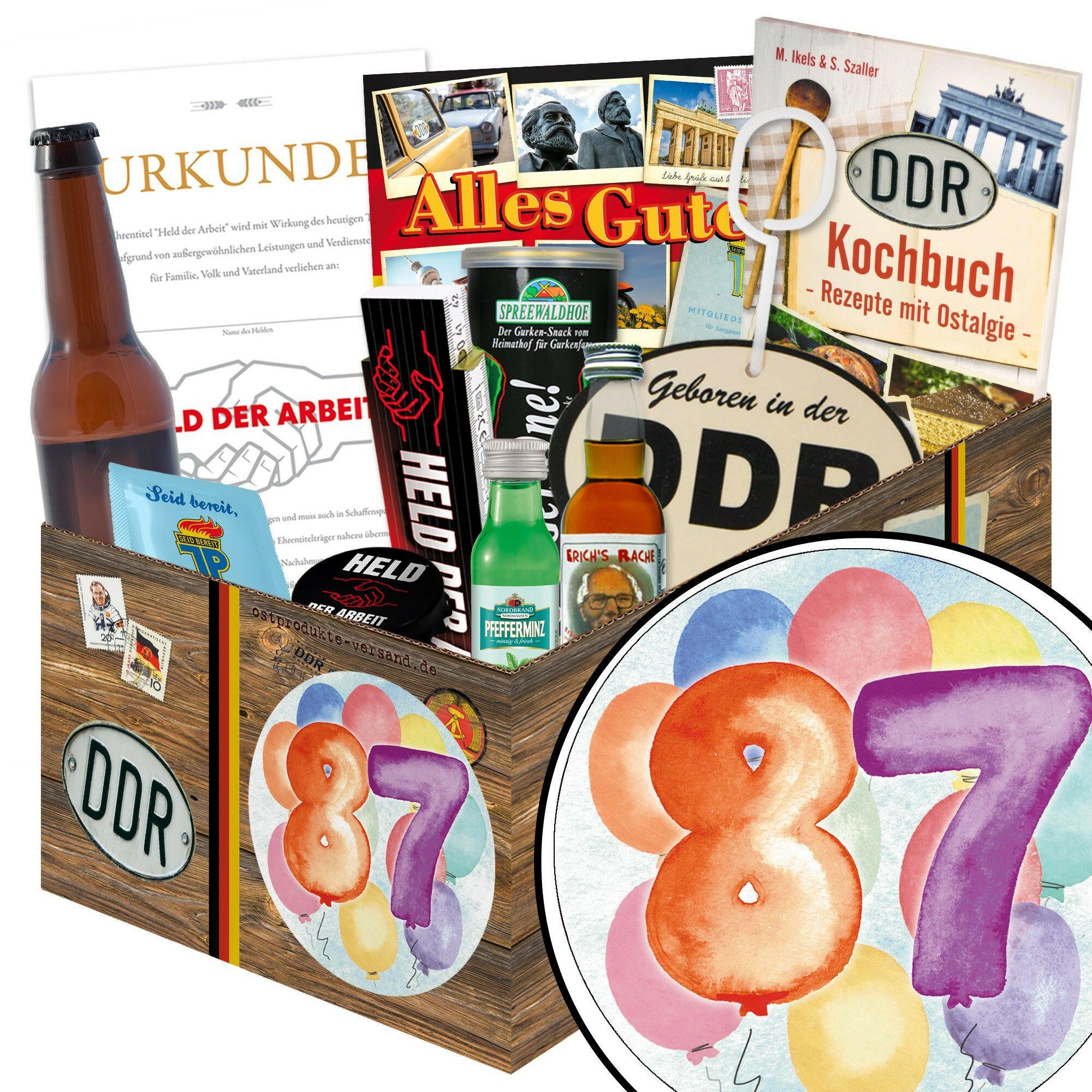 Zahl 87 - Geschenkset Ostpaket "Männer Box" - Ossiladen I Ostprodukte Versand