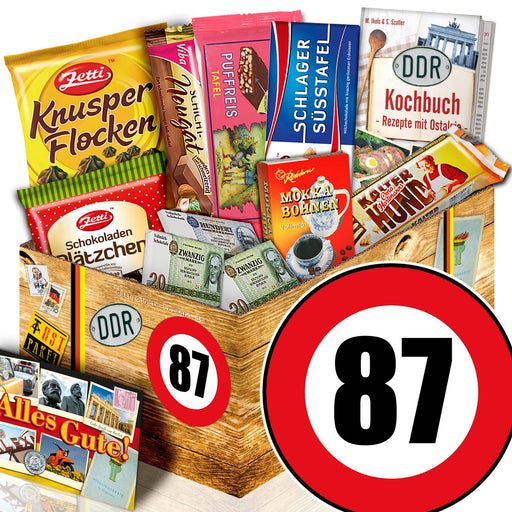 Zahl 87 - Geschenkset Ostpaket "Schokoladenbox M" - Ossiladen I Ostprodukte Versand