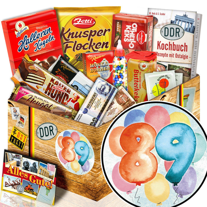 Zahl 89 - Süßigkeiten Set DDR L - Ossiladen I Ostprodukte Versand