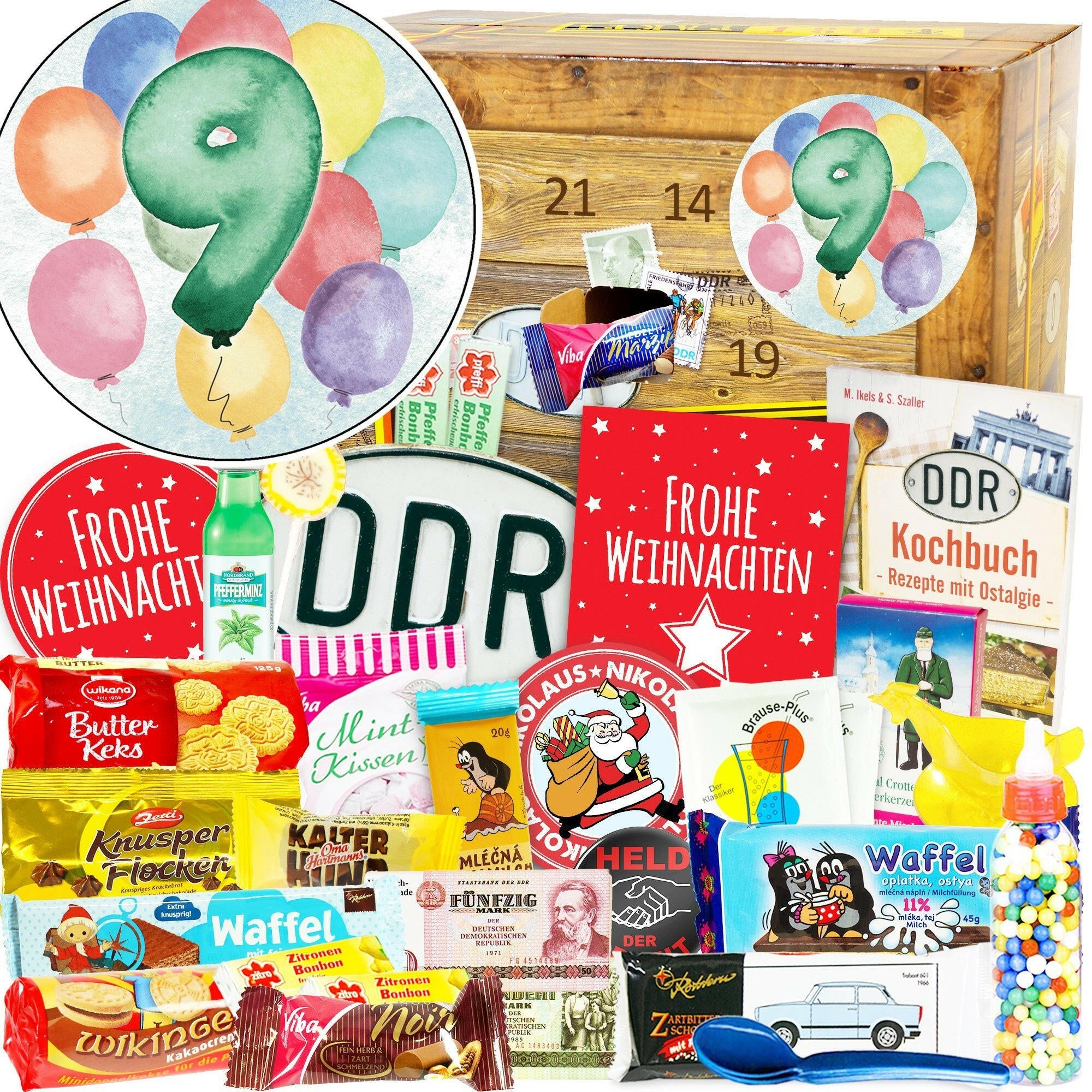 Zahl 9 - Adventskalender DDR - Ossiladen I Ostprodukte Versand