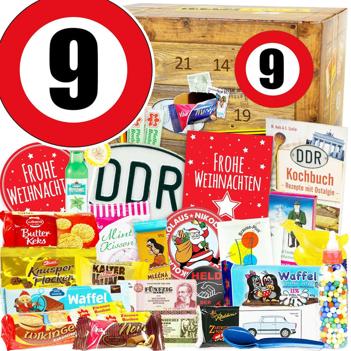 Zahl 9 - DDR Adventskalender - Ossiladen I Ostprodukte Versand
