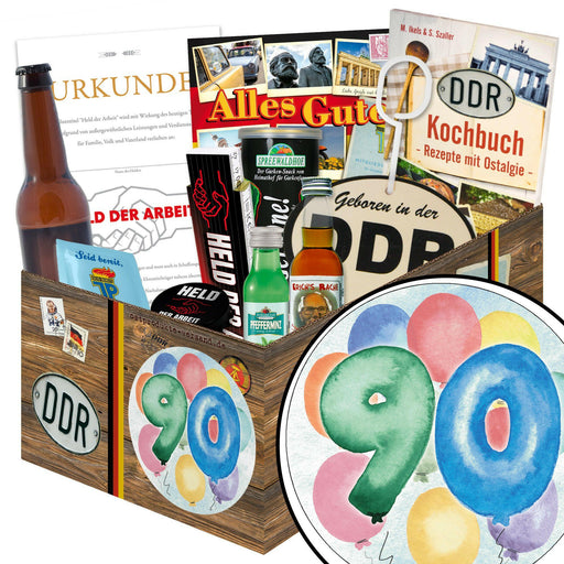 Zahl 90 - Geschenkset Ostpaket "Männer Box" - Ossiladen I Ostprodukte Versand