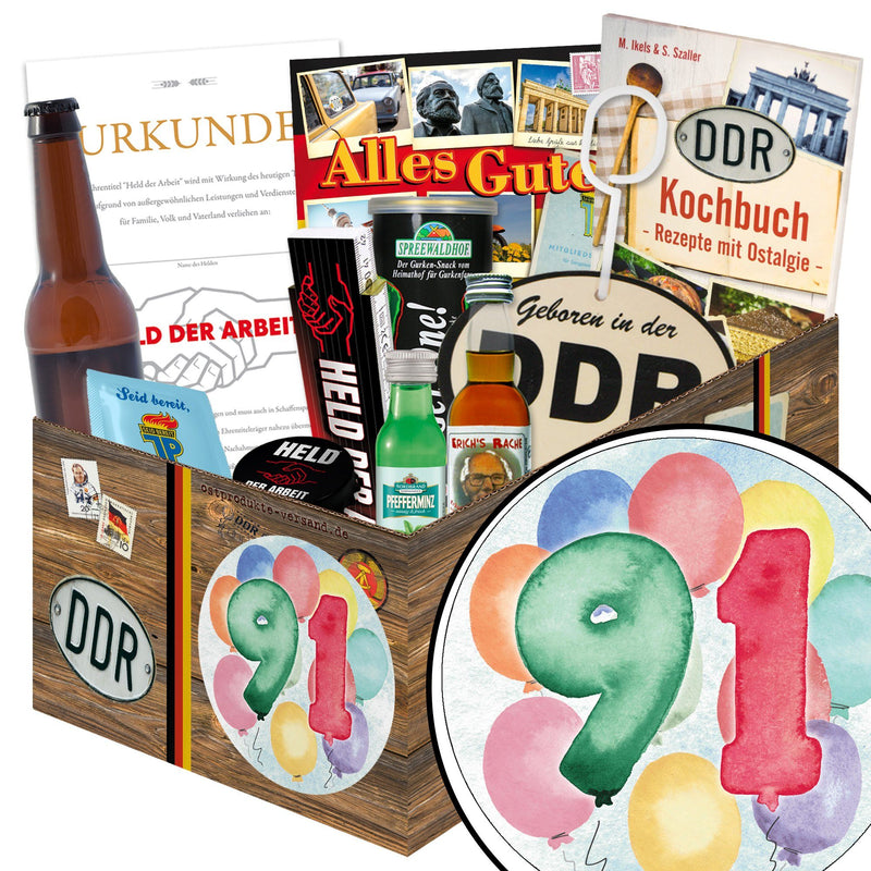 Zahl 91 - Geschenkset Ostpaket "Männer Box" - Ossiladen I Ostprodukte Versand