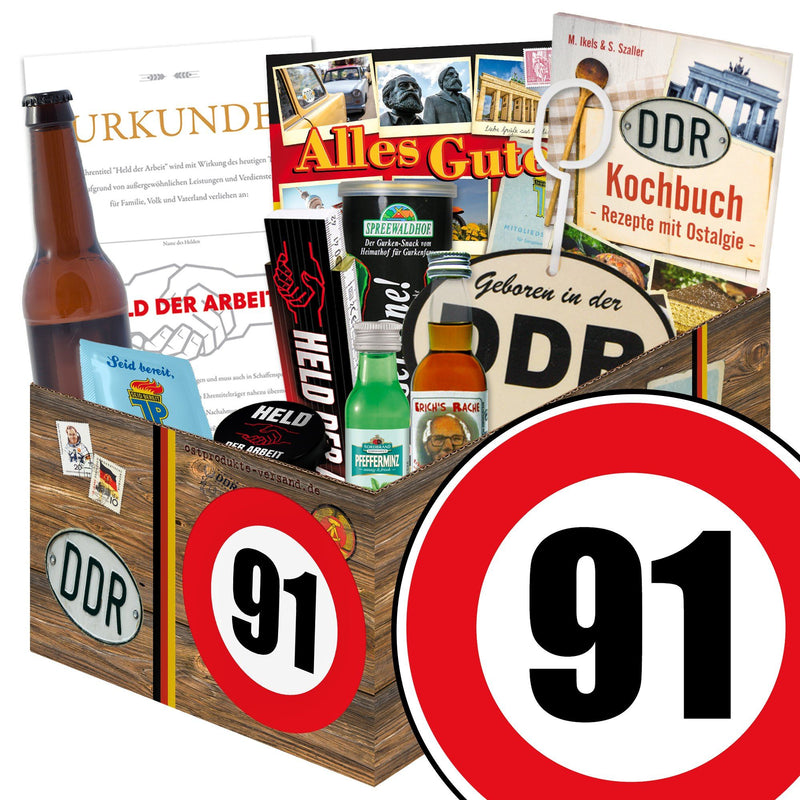 Zahl 91 - Geschenkset Ostpaket "Männer Box" - Ossiladen I Ostprodukte Versand