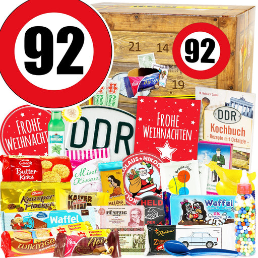 Zahl 92 - DDR Adventskalender - Ossiladen I Ostprodukte Versand