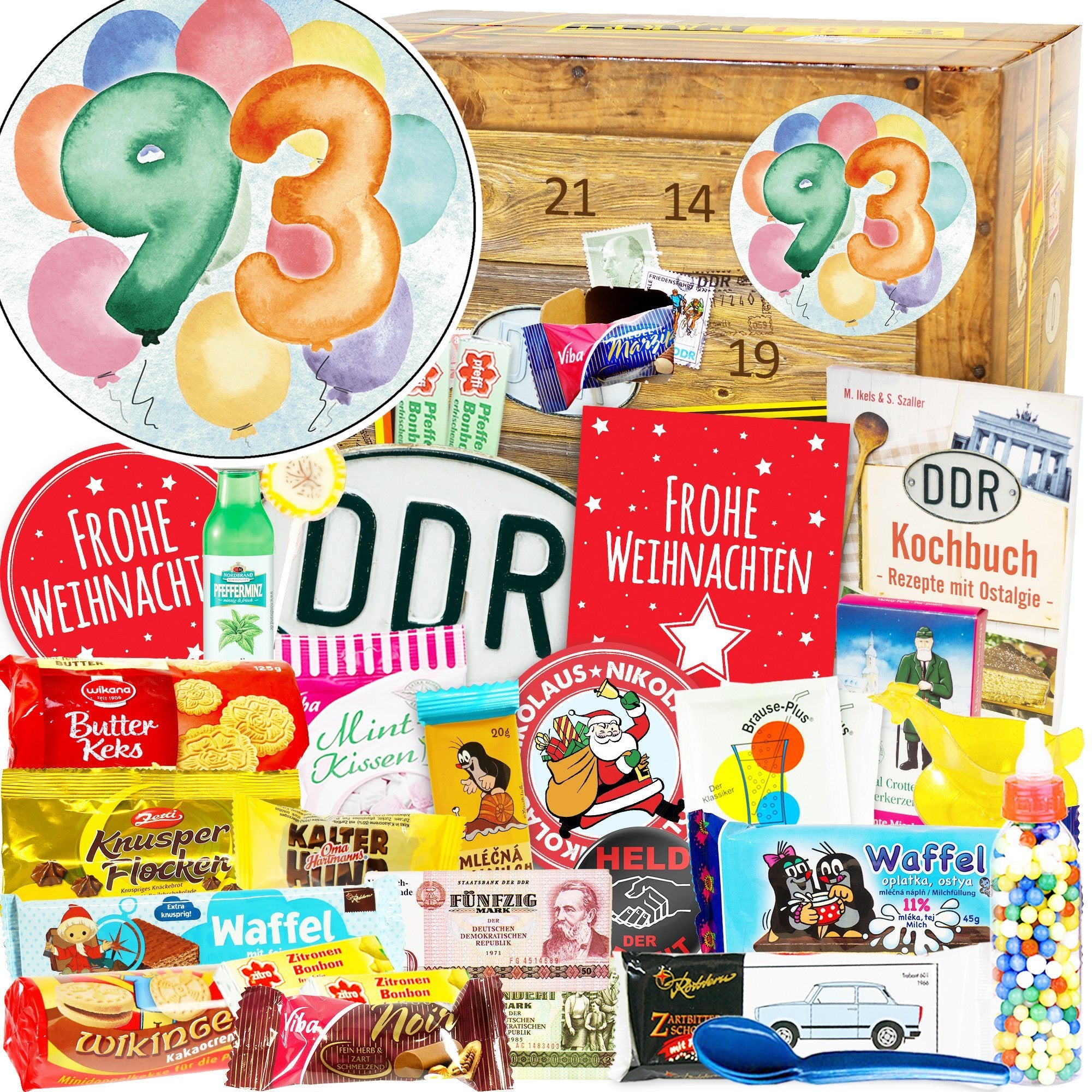Zahl 93 - Adventskalender DDR - Ossiladen I Ostprodukte Versand
