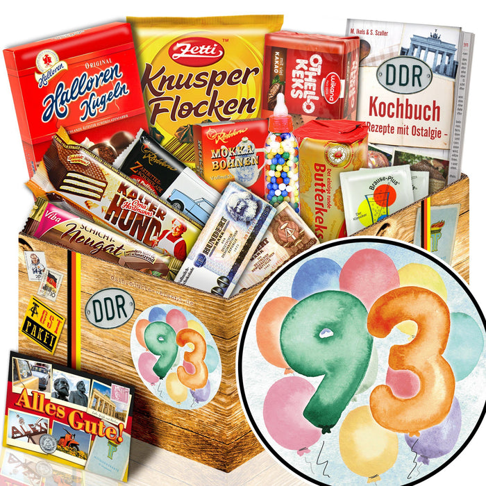Zahl 93 - Süßigkeiten Set DDR L - Ossiladen I Ostprodukte Versand