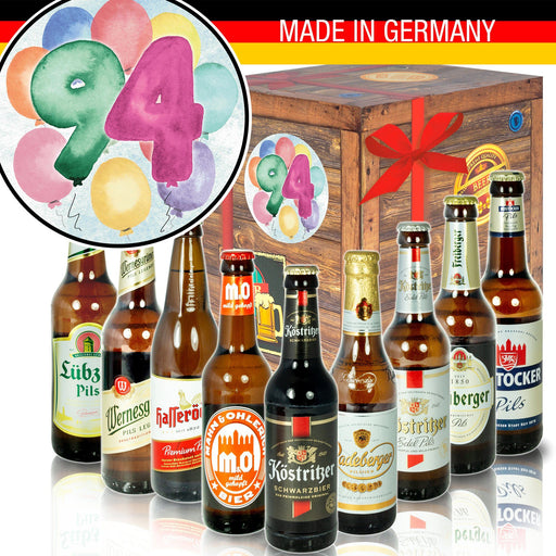 Zahl 94 - Geschenkbox "Ostbiere" 9er Set - Ossiladen I Ostprodukte Versand