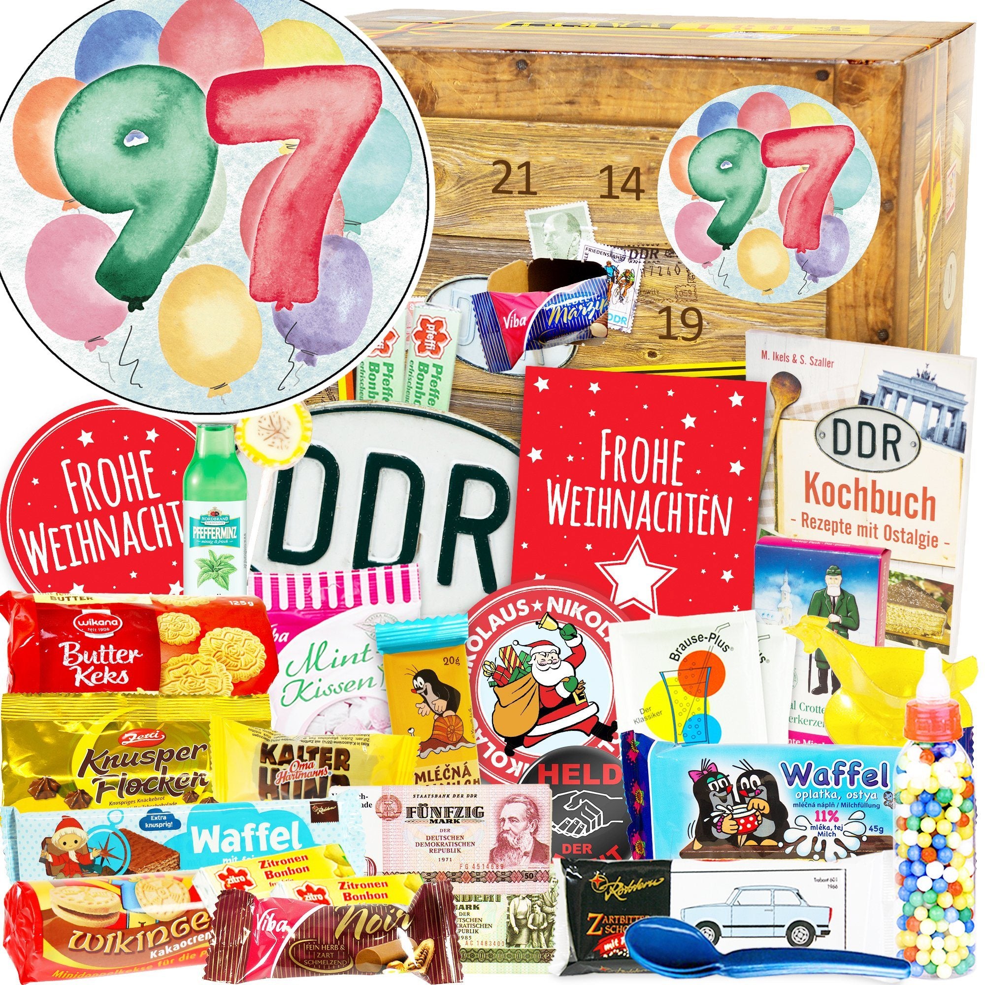 Zahl 97 - Adventskalender DDR - Ossiladen I Ostprodukte Versand