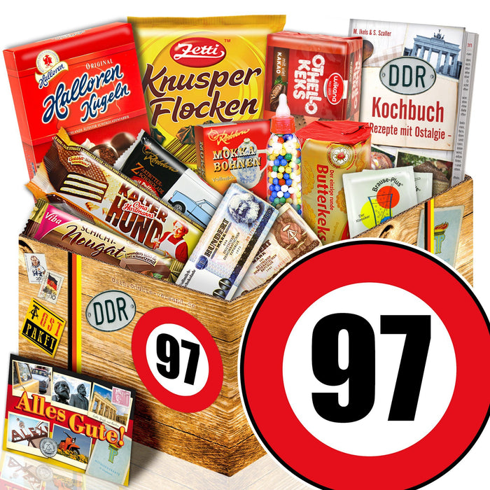 Zahl 97 - Süßigkeiten Set DDR L - Ossiladen I Ostprodukte Versand