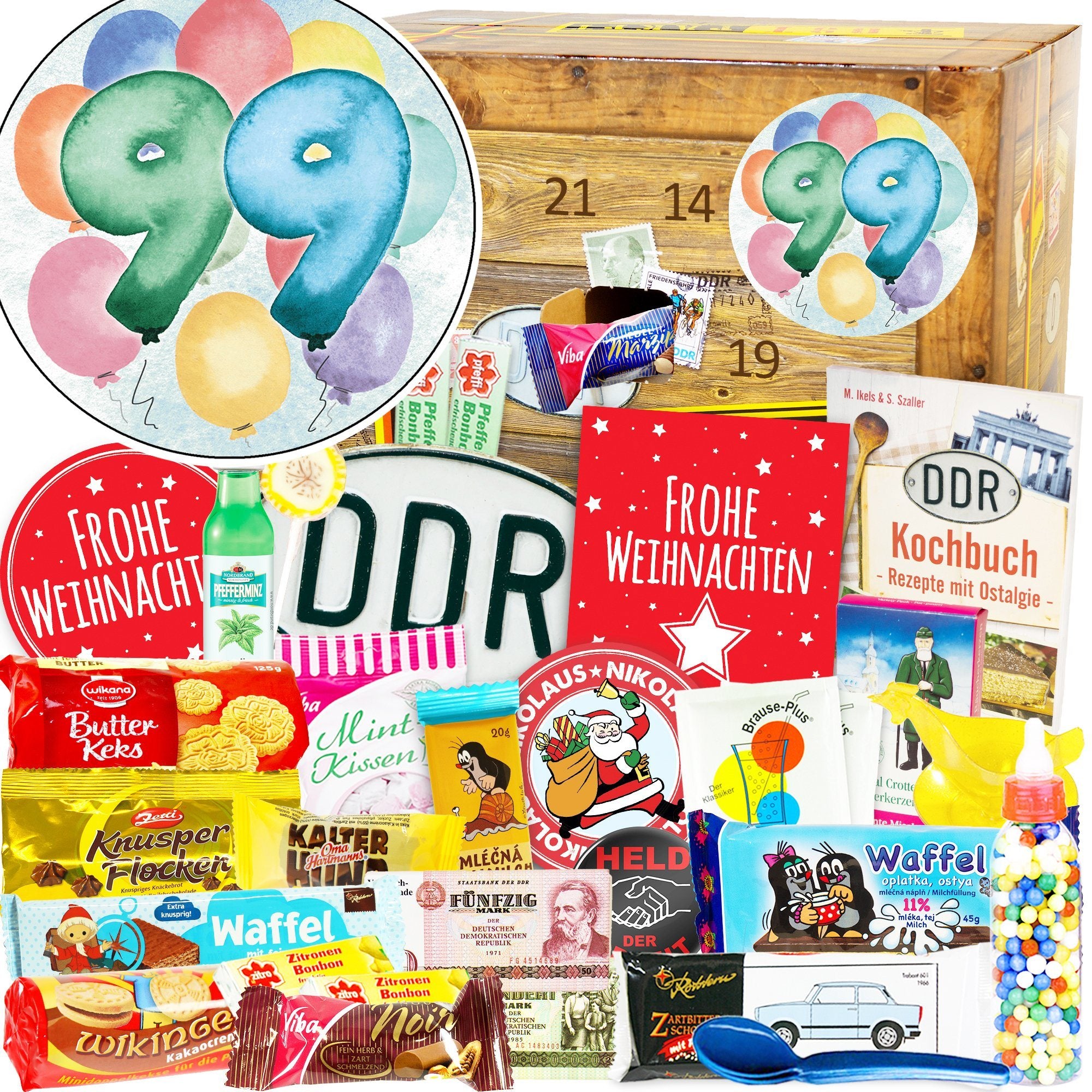 Zahl 99 - Adventskalender DDR - Ossiladen I Ostprodukte Versand